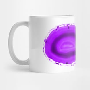 Ultra voilet agate mineral cross section background Mug